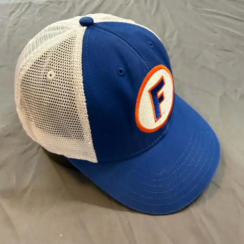 Florida Gators Hat Youth Top of the World Block F Trucker Mesh Blue NCAA